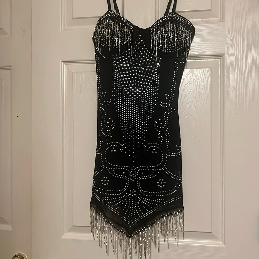 Black Diamond Sheer Dress
